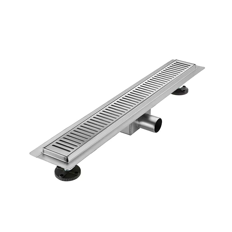 Brida de drenaje de ducha lineal de acero inoxidable 304, ajustable, moderno, 24 pulgadas, filtro de pelo para baño, cocina, Hotel y hogar