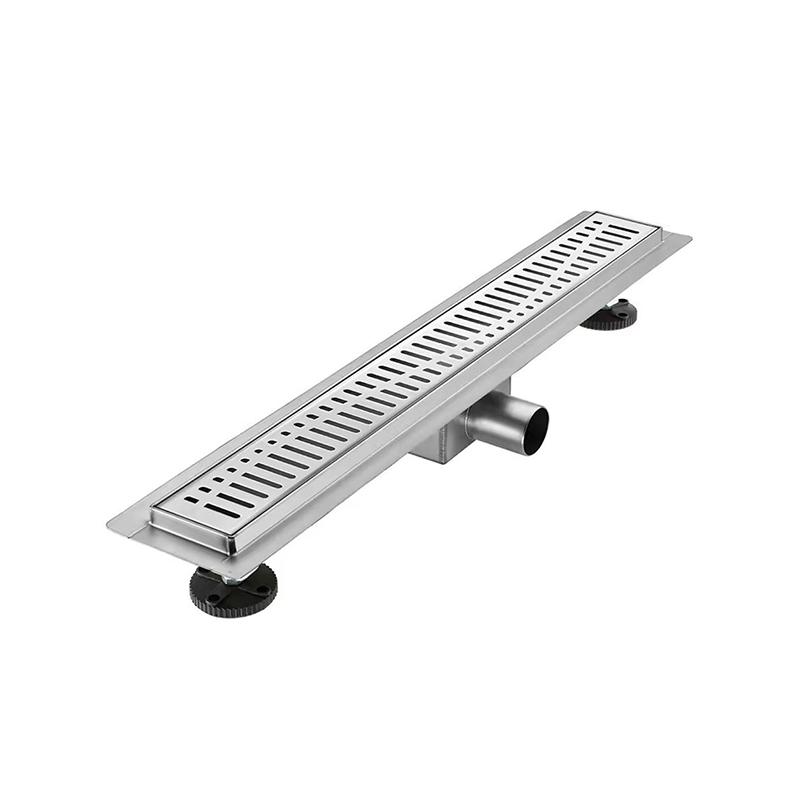 Modernos coladores antiolor con brida de drenaje de ducha lineal de acero inoxidable 304 de 24 pulgadas para el hogar, cocina al aire libre para bañera y cocina