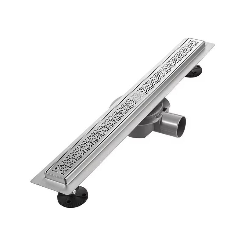 Rejilla de drenaje de ducha lineal de acero inoxidable 304, 24 pulgadas, 360 grados, colador extraíble para bañera, baños de hoteles