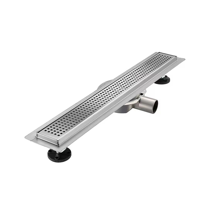 Rejilla de brida de drenaje de ducha lineal de 360 ​​grados, filtro de pelo de 20 pulgadas, colador para el hogar, hoteles y baños, acero inoxidable 304 moderno