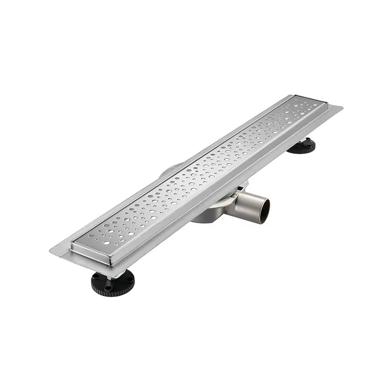 Escurridores de suelo modernos de 10 pulgadas y 360 grados, rejilla de acero inoxidable 304, colador para bañeras, brida de drenaje de ducha lineal para hoteles